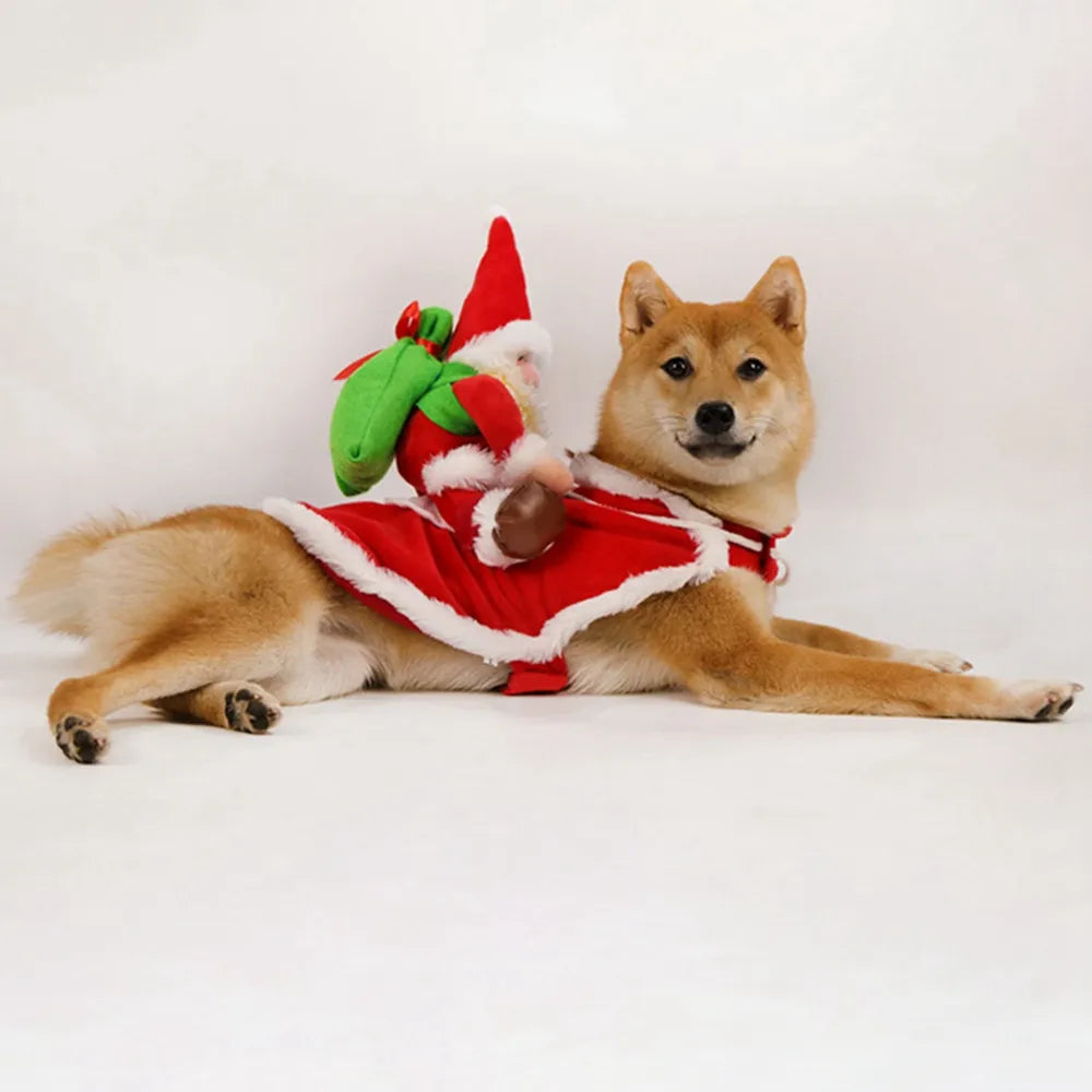 Santa Christmas Dog Costumes.